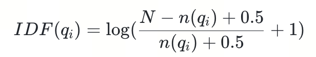 IDF formula